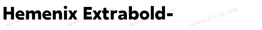 Hemenix Extrabold字体转换